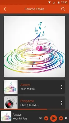 Music Player android App screenshot 1